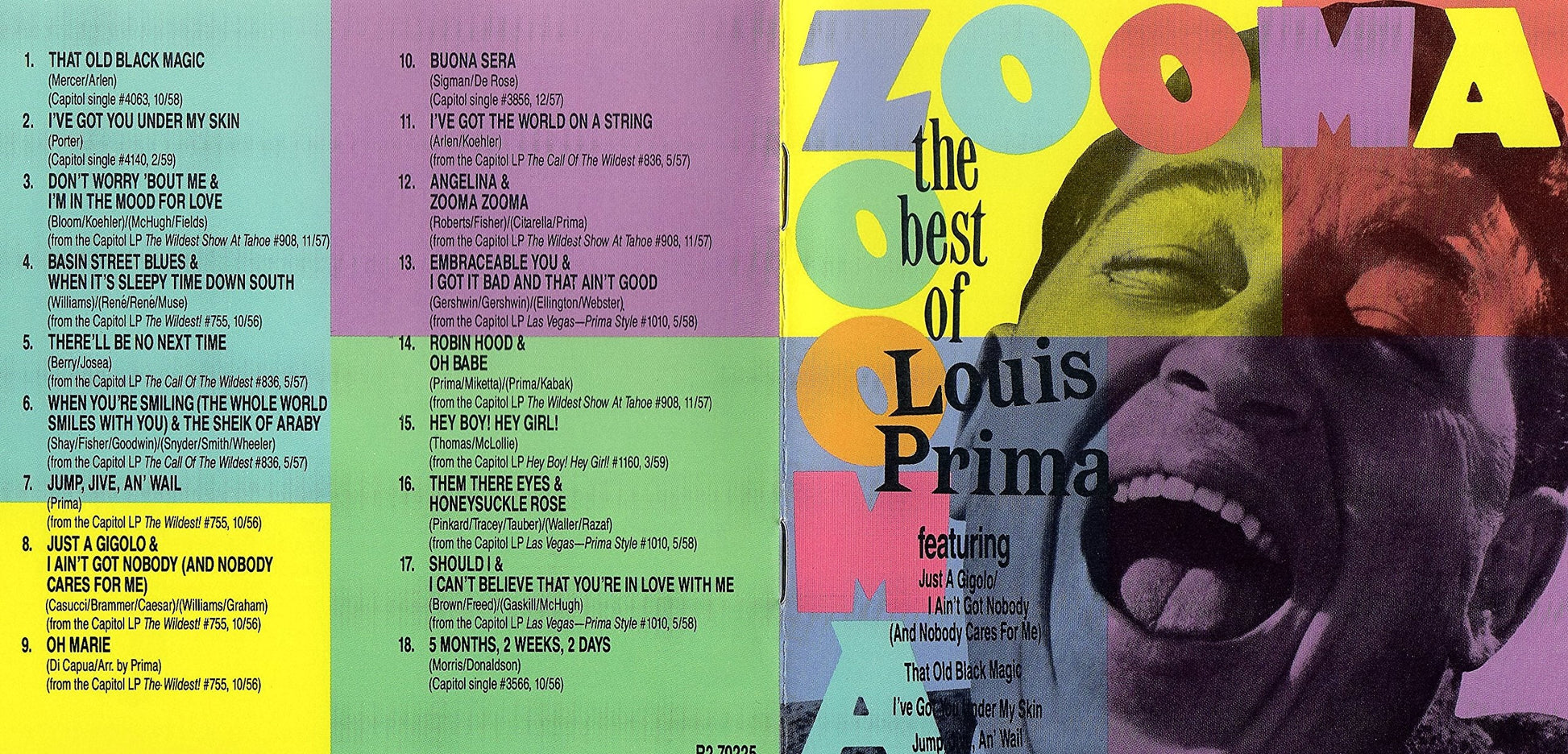 Zooma Zooma: The Best of Louis Prima used book depot