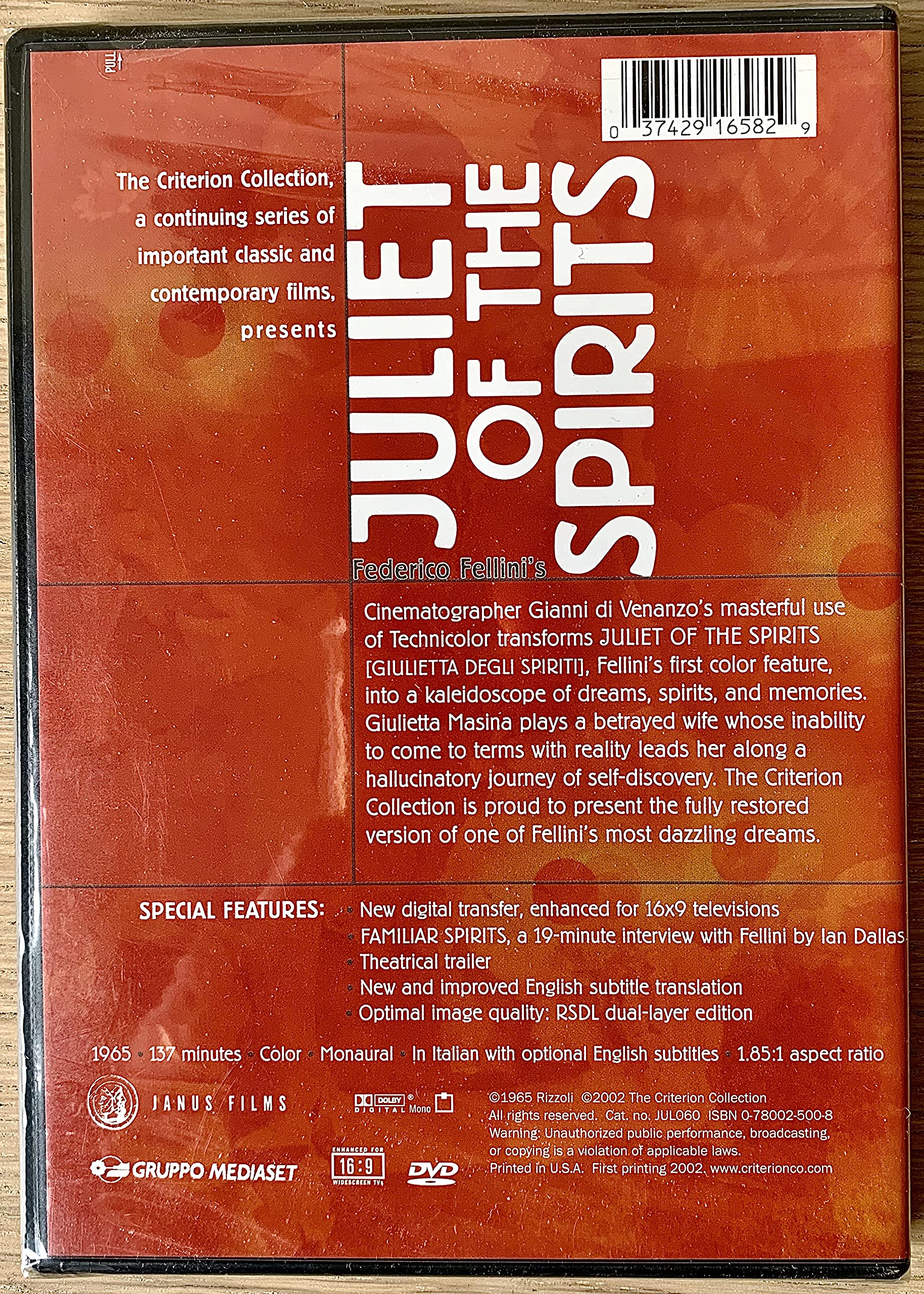 Juliet Of The Spirits (The Criterion Collection) used book depot