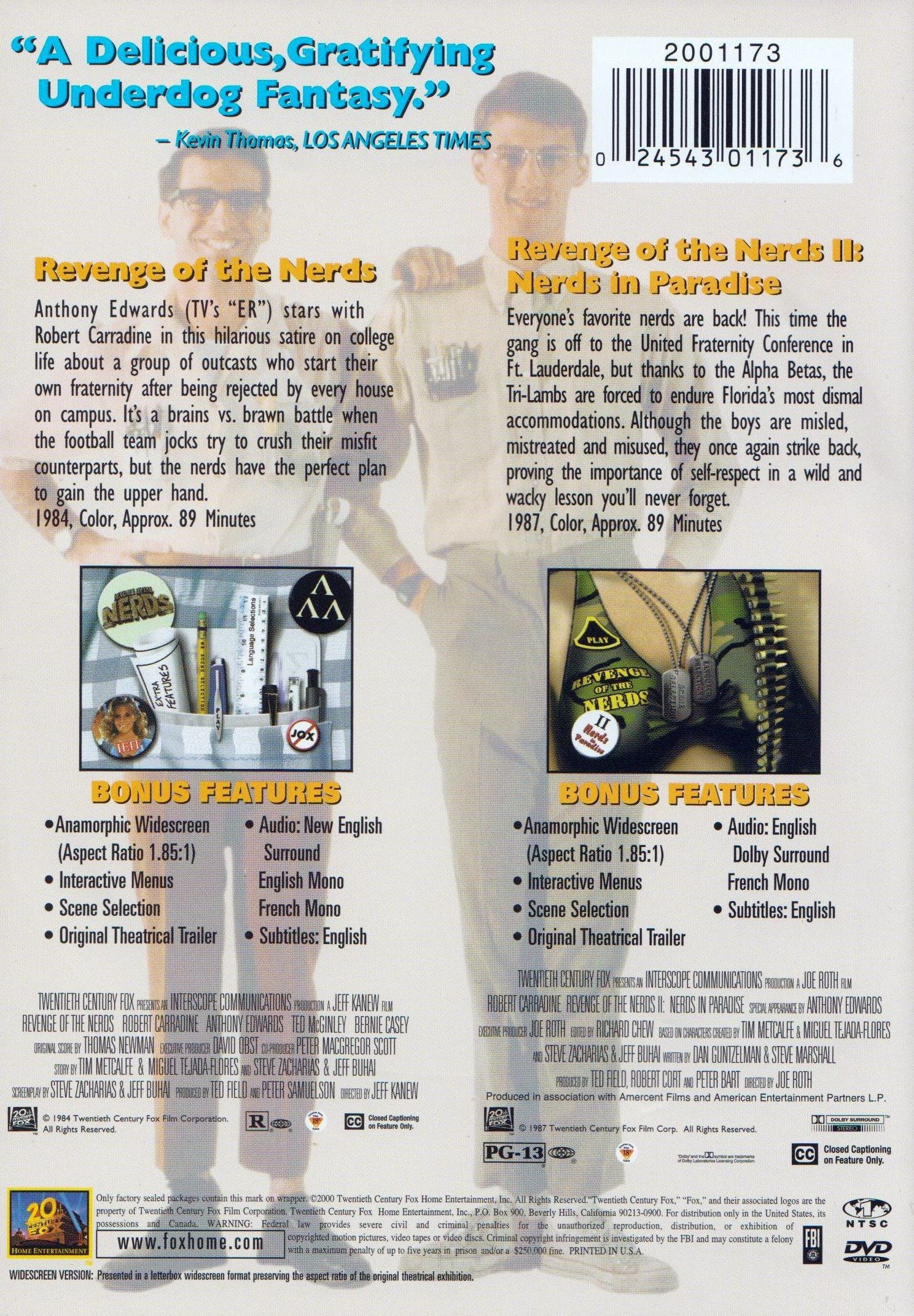 Revenge of the Nerds / Revenge of the Nerds 2: Nerds in Paradise (FOX Double Feature) used book depot