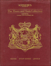 THE THURN UND TAXIS COLLECTION: Silver, Snuff Boxes, Jewels. used book depot