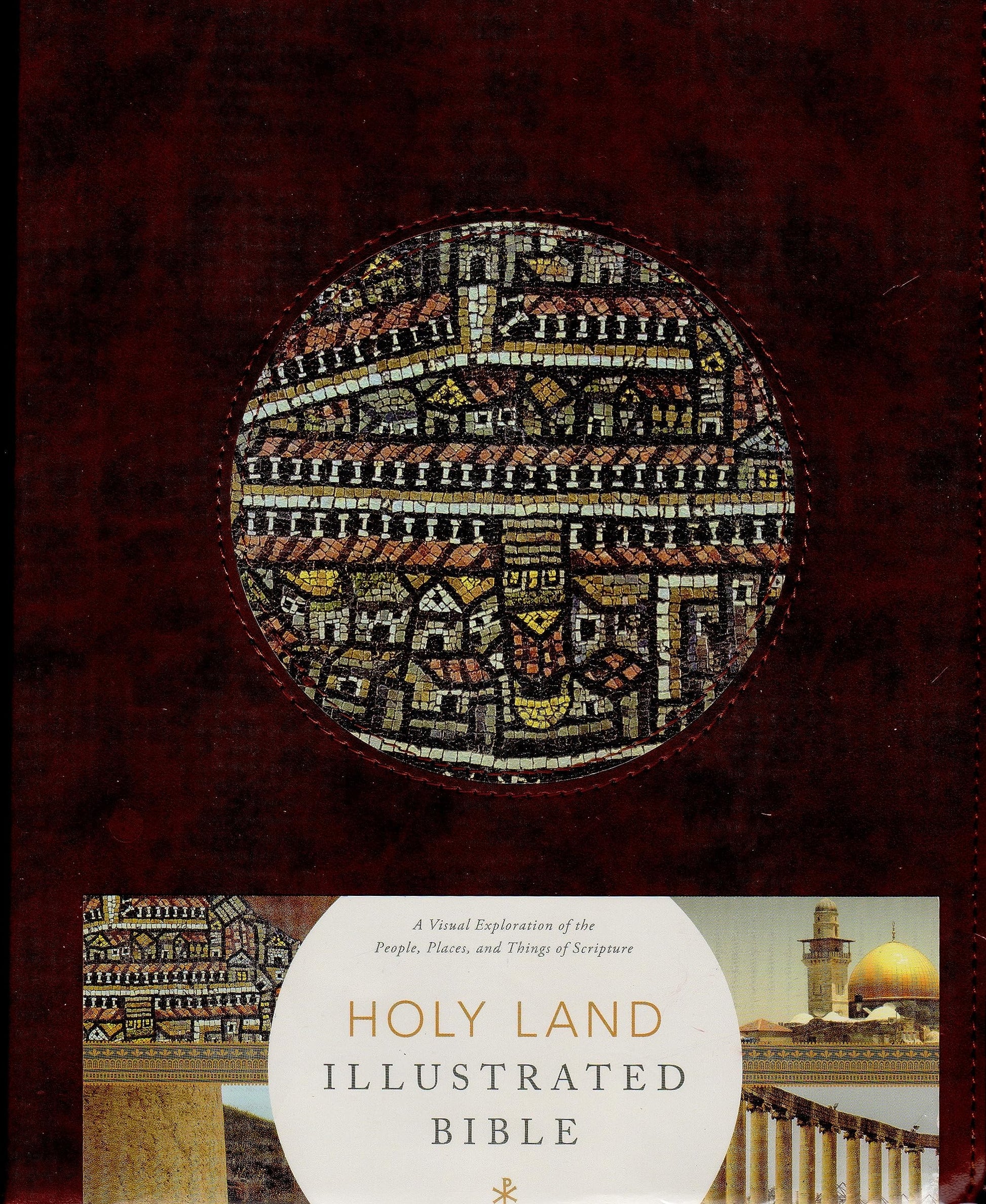CSB Holy Land Illustrated Bible, Brown Leathertouch used book depot