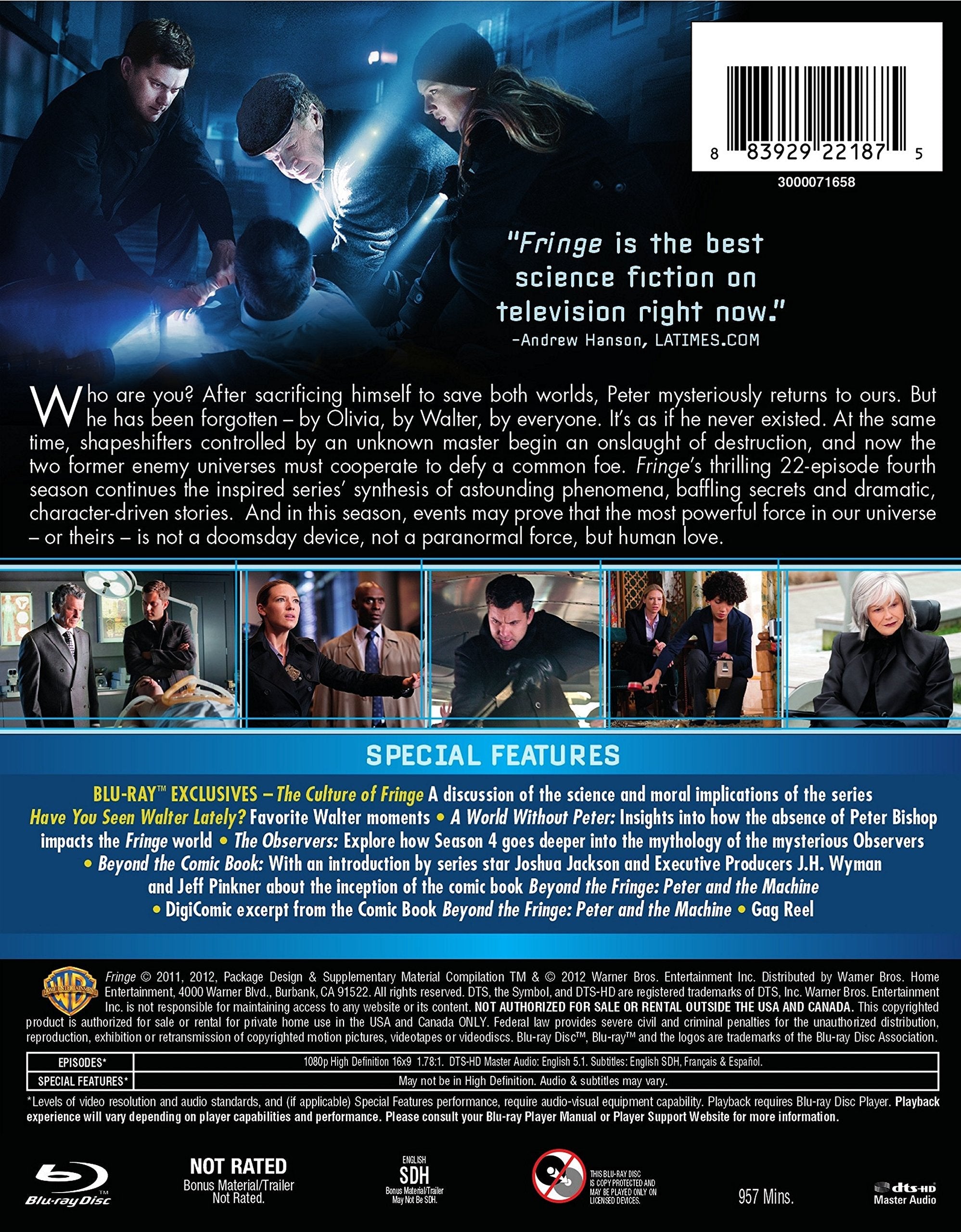 Fringe: Season 4 [Blu-ray] used book depot
