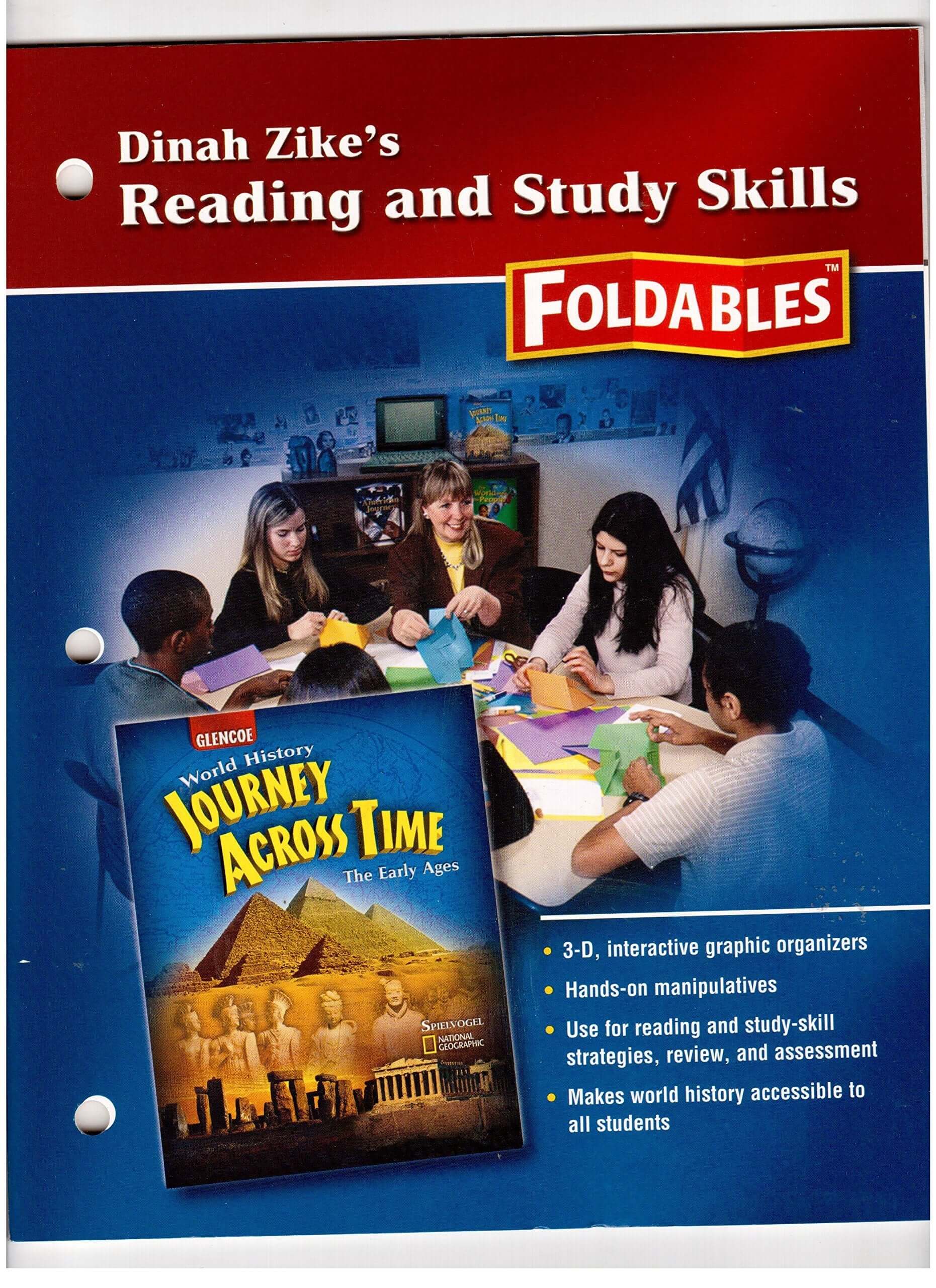 Dinah Zike's Reading and Study Skills Foldables (Glencoe Social Studies) used book depot