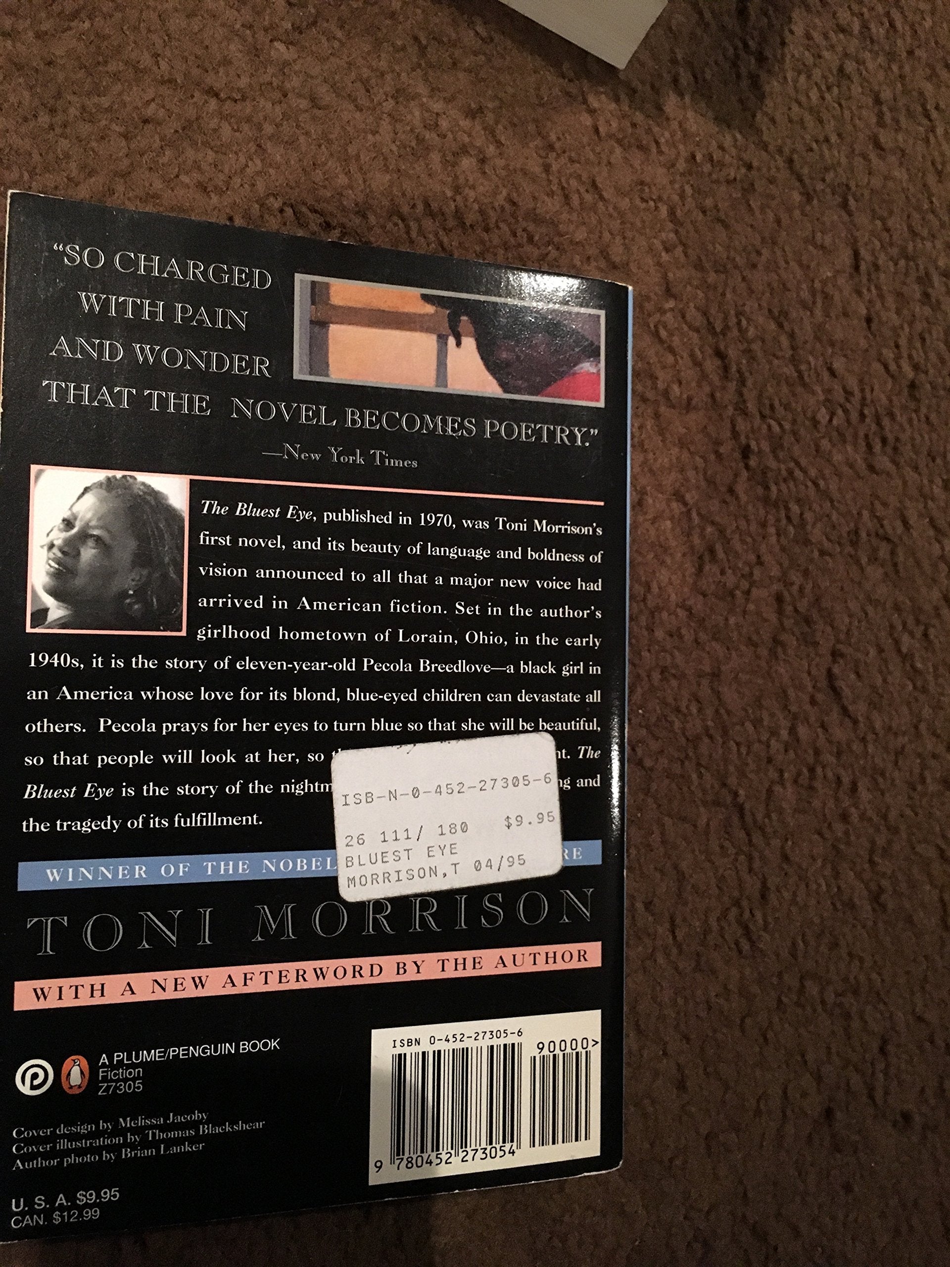 The Bluest Eye (Oprah's Book Club) used book depot