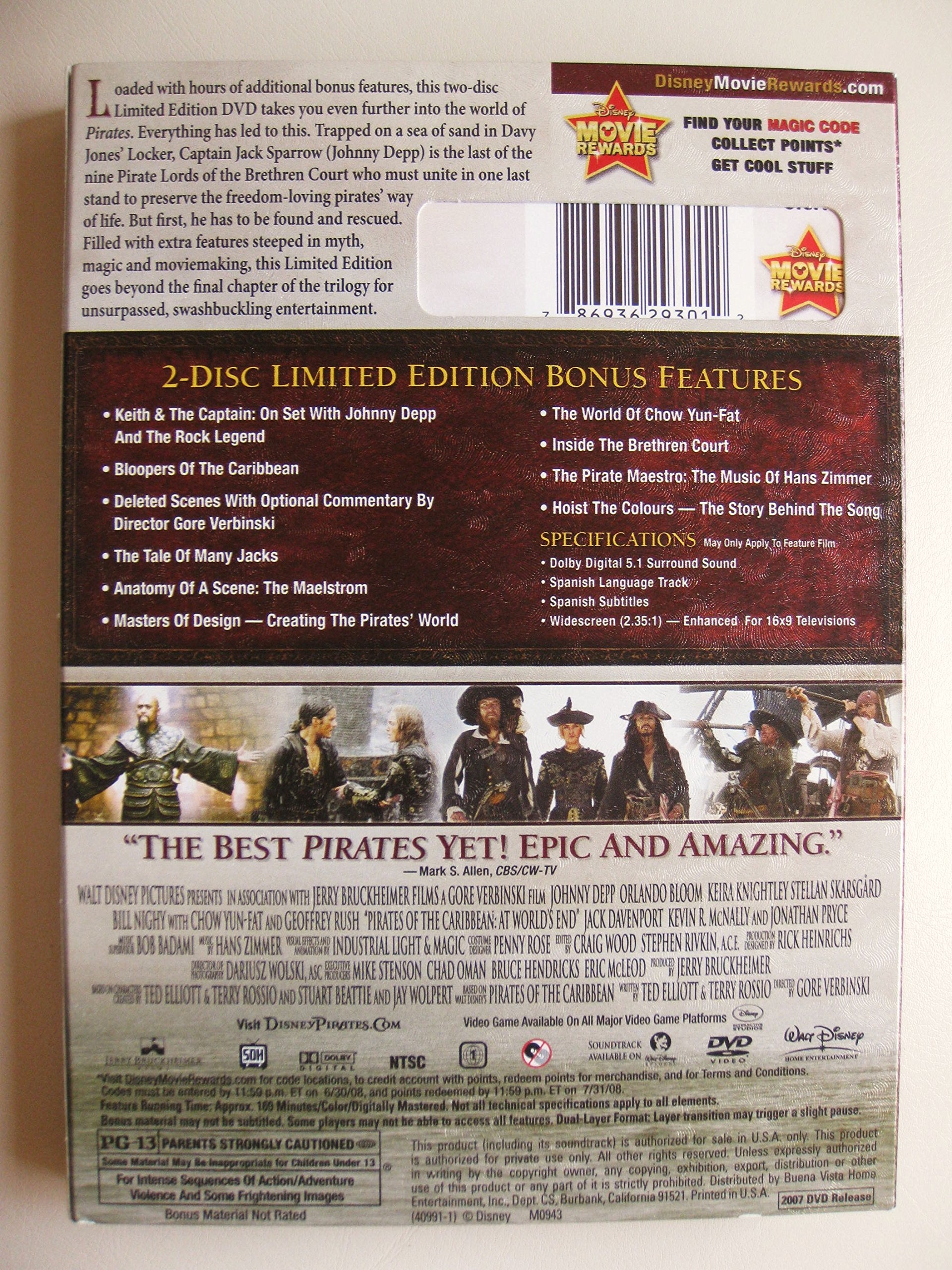 Pirates of the Caribbean: At World's End (Two-Disc Limited Edition)