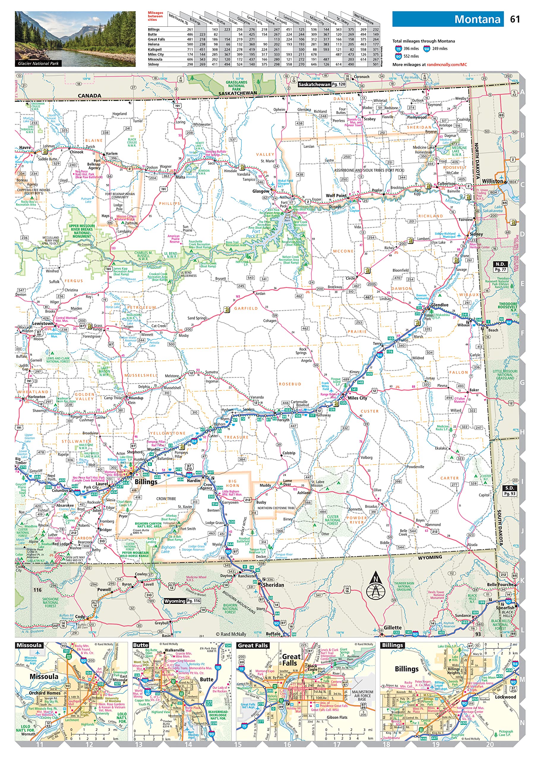 Rand McNally 2023 Road Atlas & National Park Guide United States Canada Mexico (Rand McNally Road Atlas & National Park Guide) used book depot