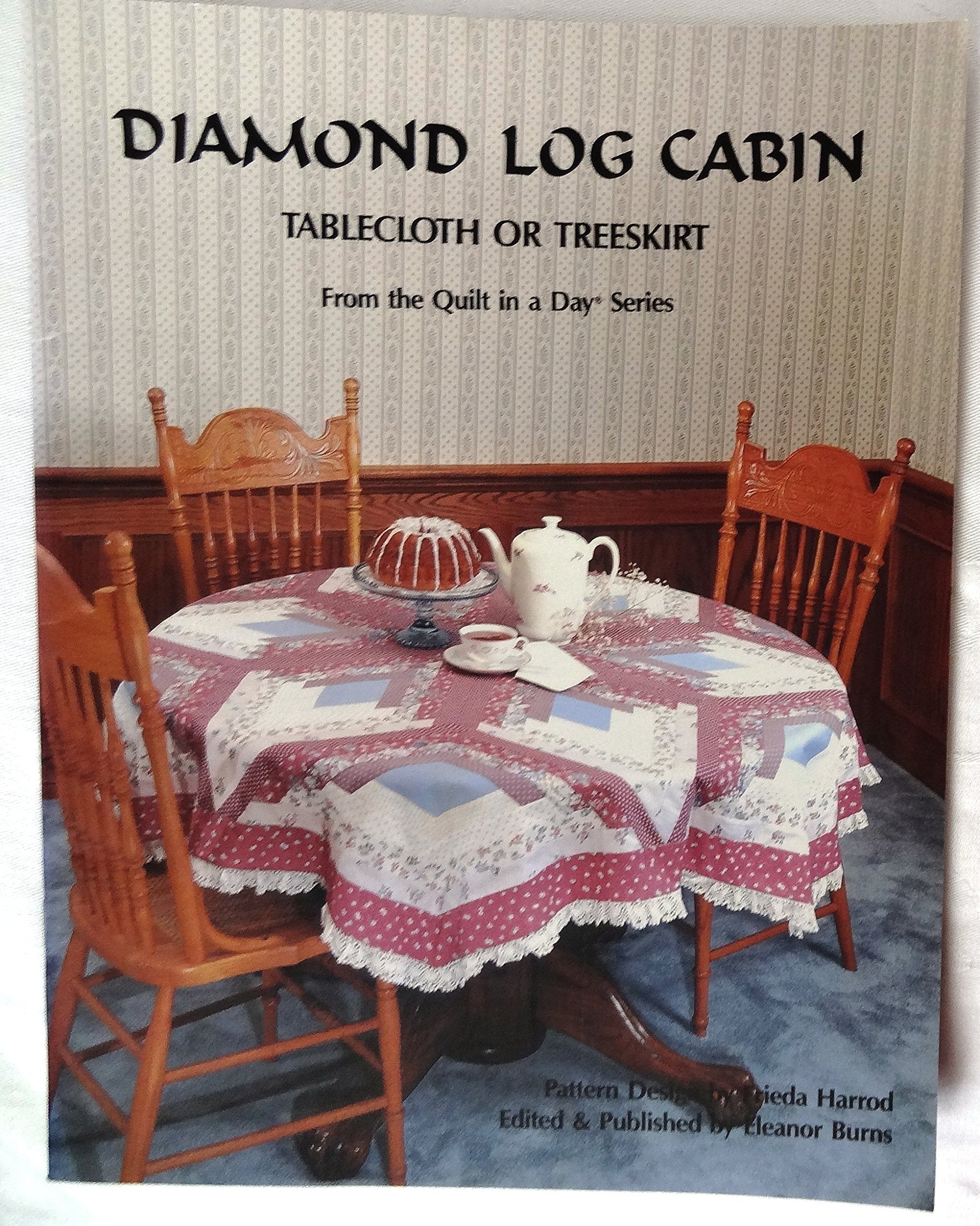 Diamond Log Cabin: Tablecloth or Treeskirt used book depot