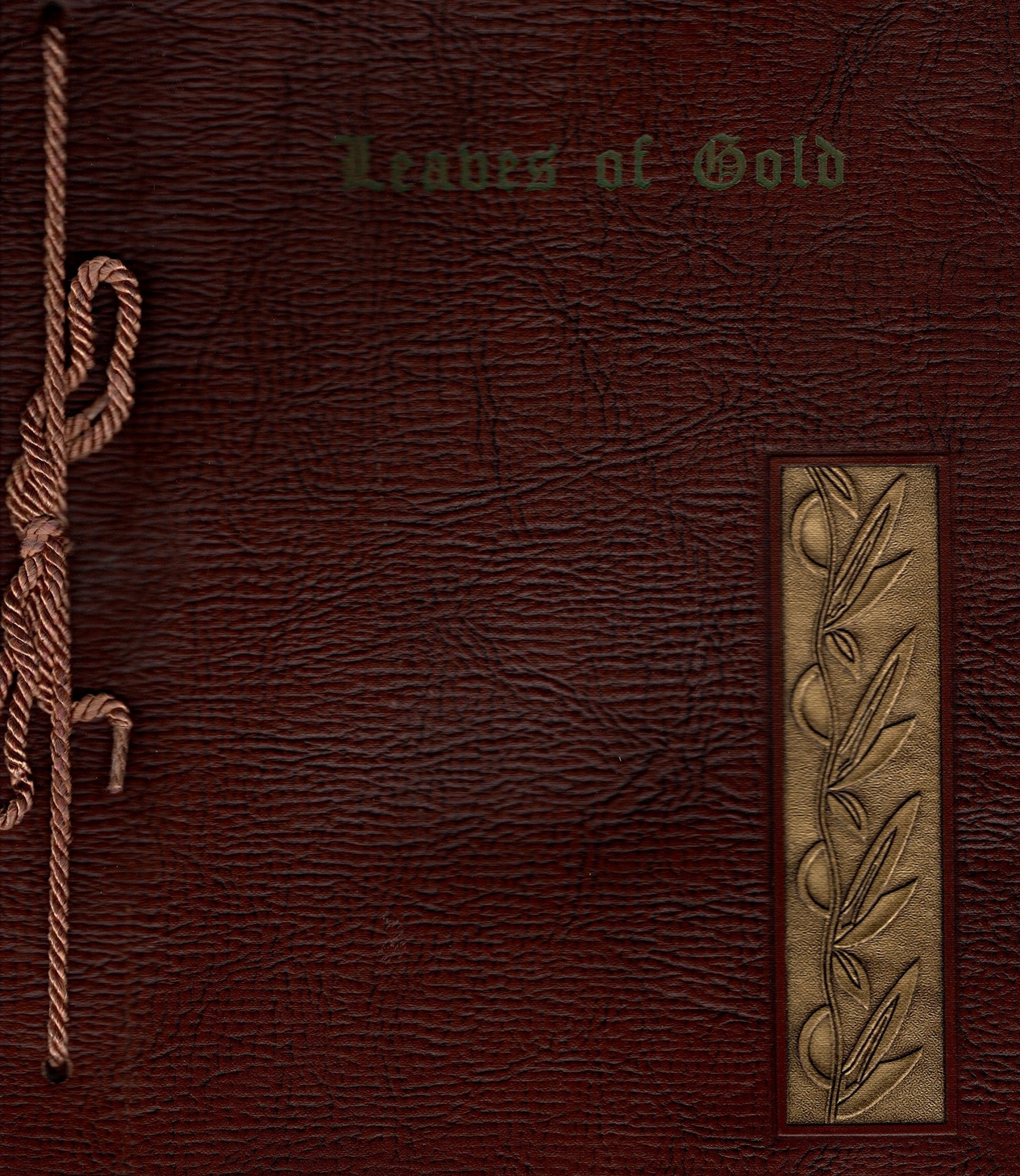 Leaves of Gold Deluxe Leather Revised Edition 1958 used book depot