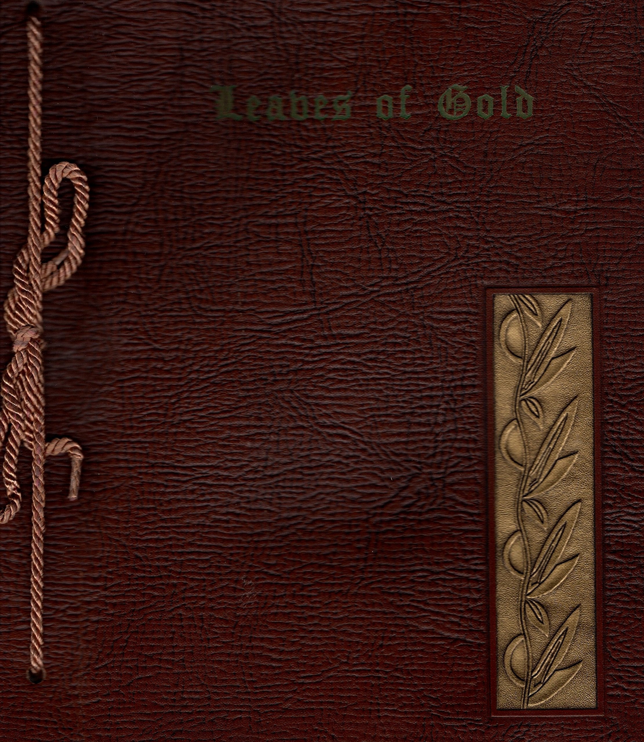Leaves of Gold Deluxe Leather Revised Edition 1958 used book depot