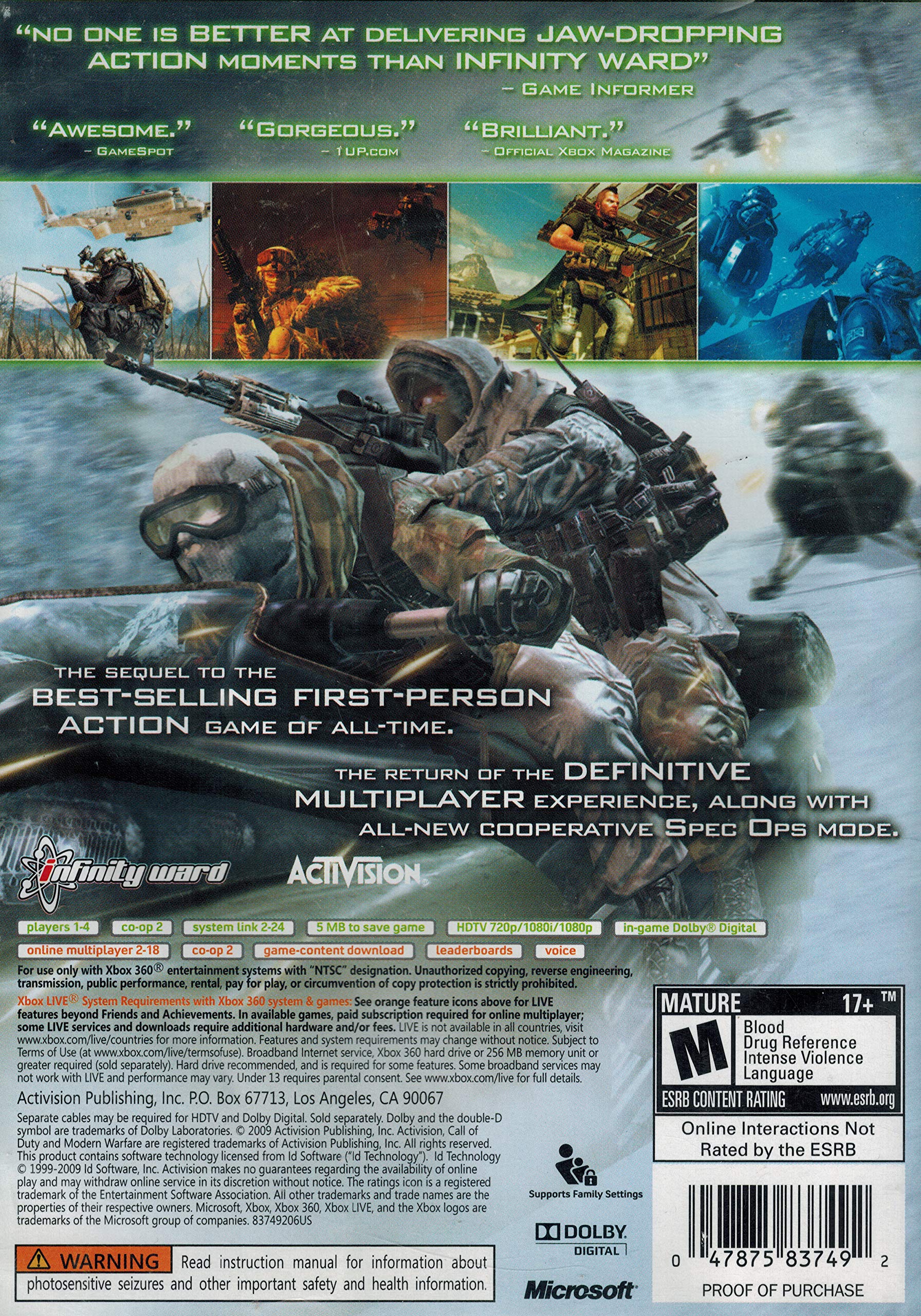 Call of Duty Modern Warfare 2 - Xbox 360 used book depot