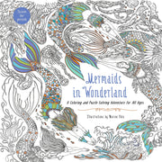 Mermaids in Wonderland: A Coloring and Puzzle-Solving Adventure for All Ages used book depot