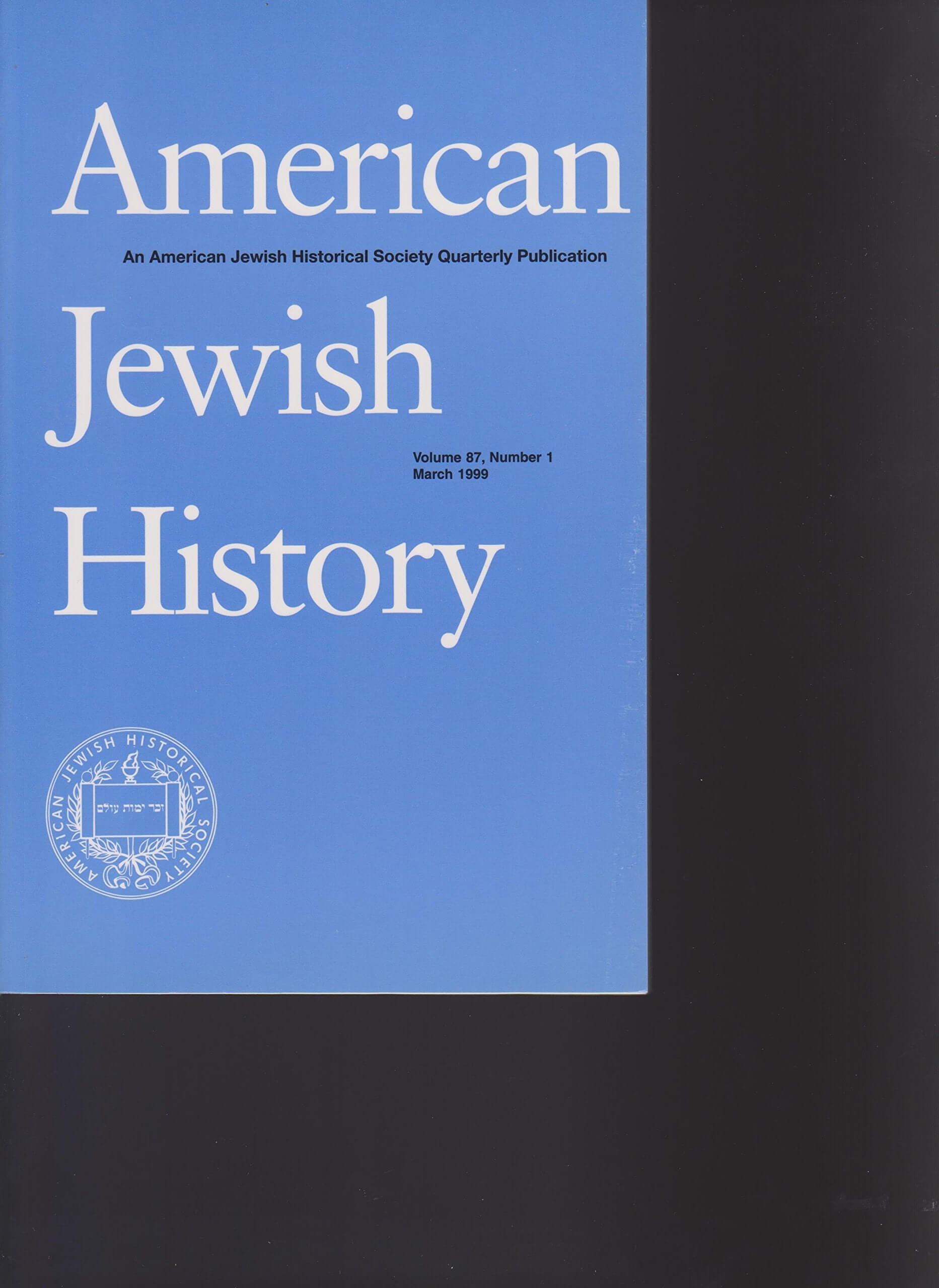 American Jewish History (Volume 87 Number 1) used book depot