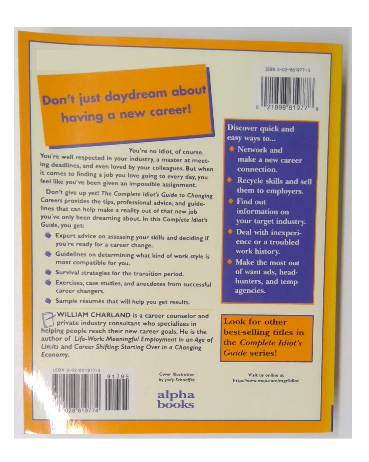 Complete Idiot's Guide to Changing Careers (The Complete Idiot's Guide) used book depot