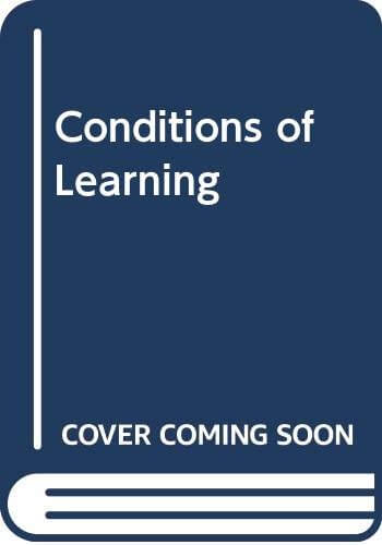 The Conditions of Learning used book depot