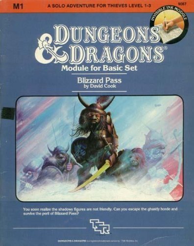 Blizzard Pass (Dungeons & Dragons Module M1) used book depot