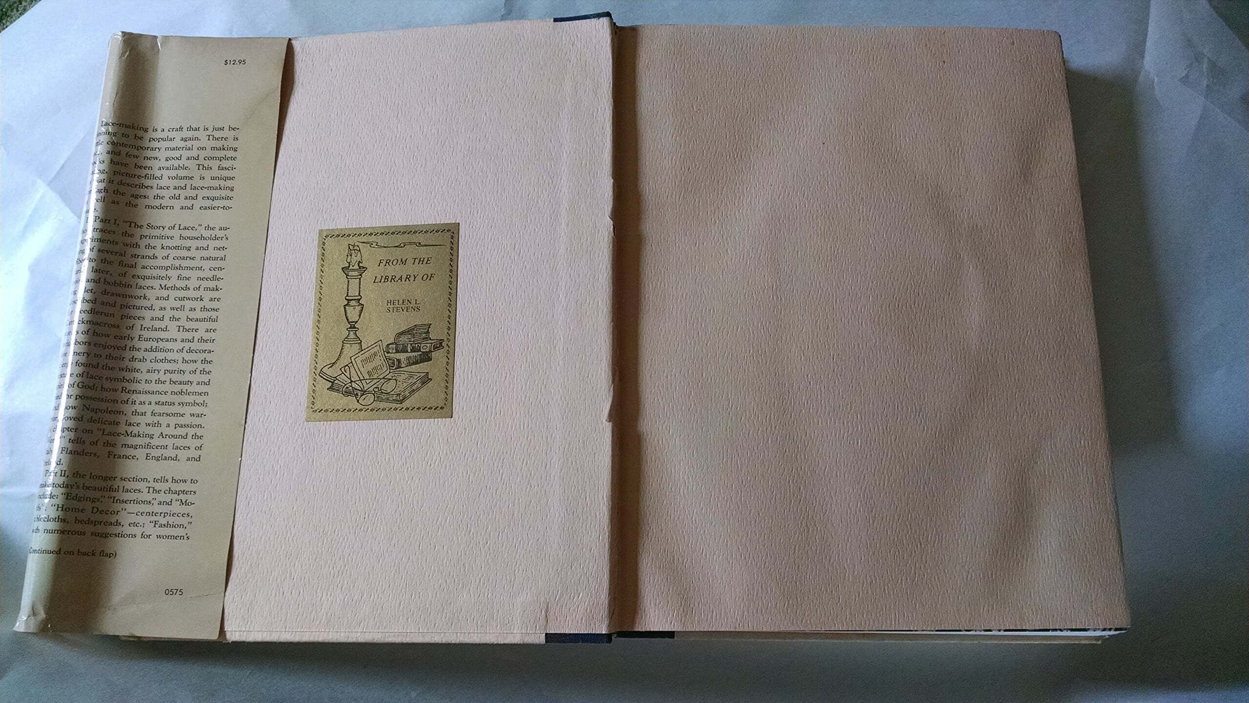 Handmade Lace and Patterns used book depot