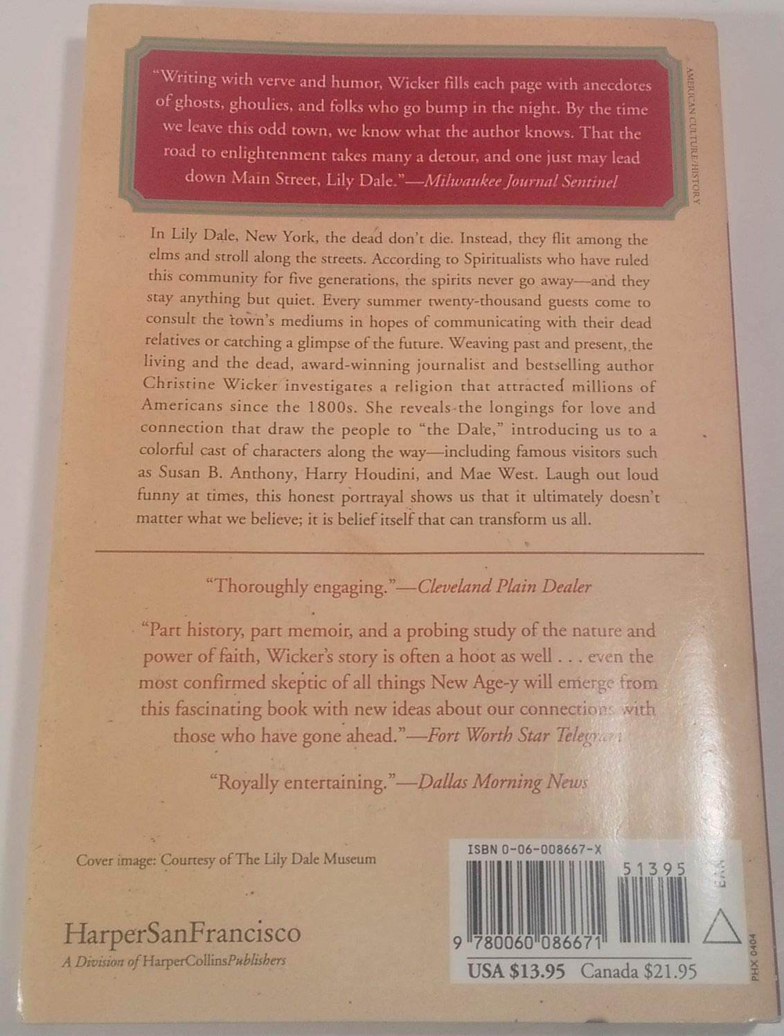 Lily Dale: The True Story of the Town that Talks to the Dead used book depot