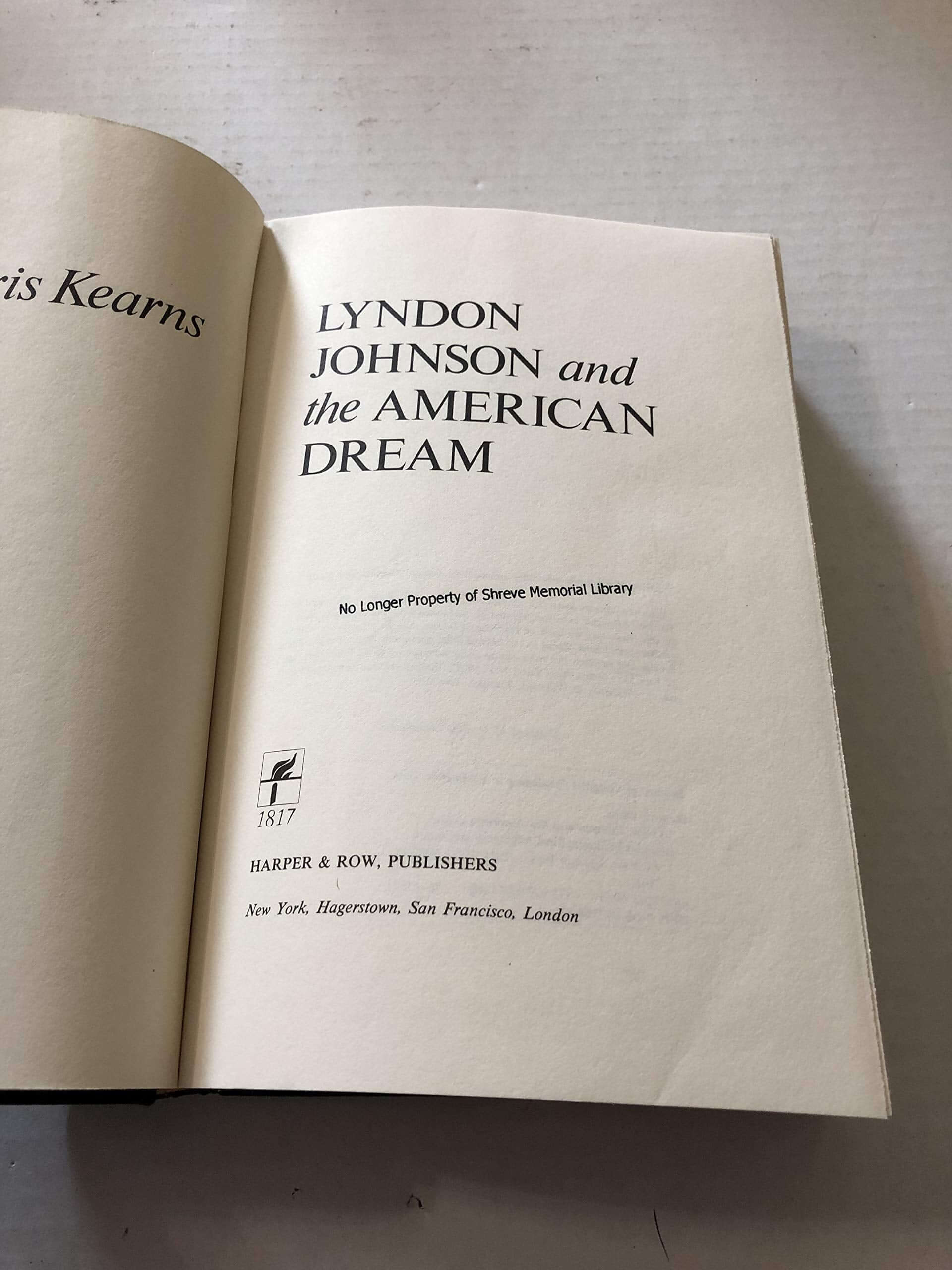 Lyndon Johnson and the American Dream used book depot