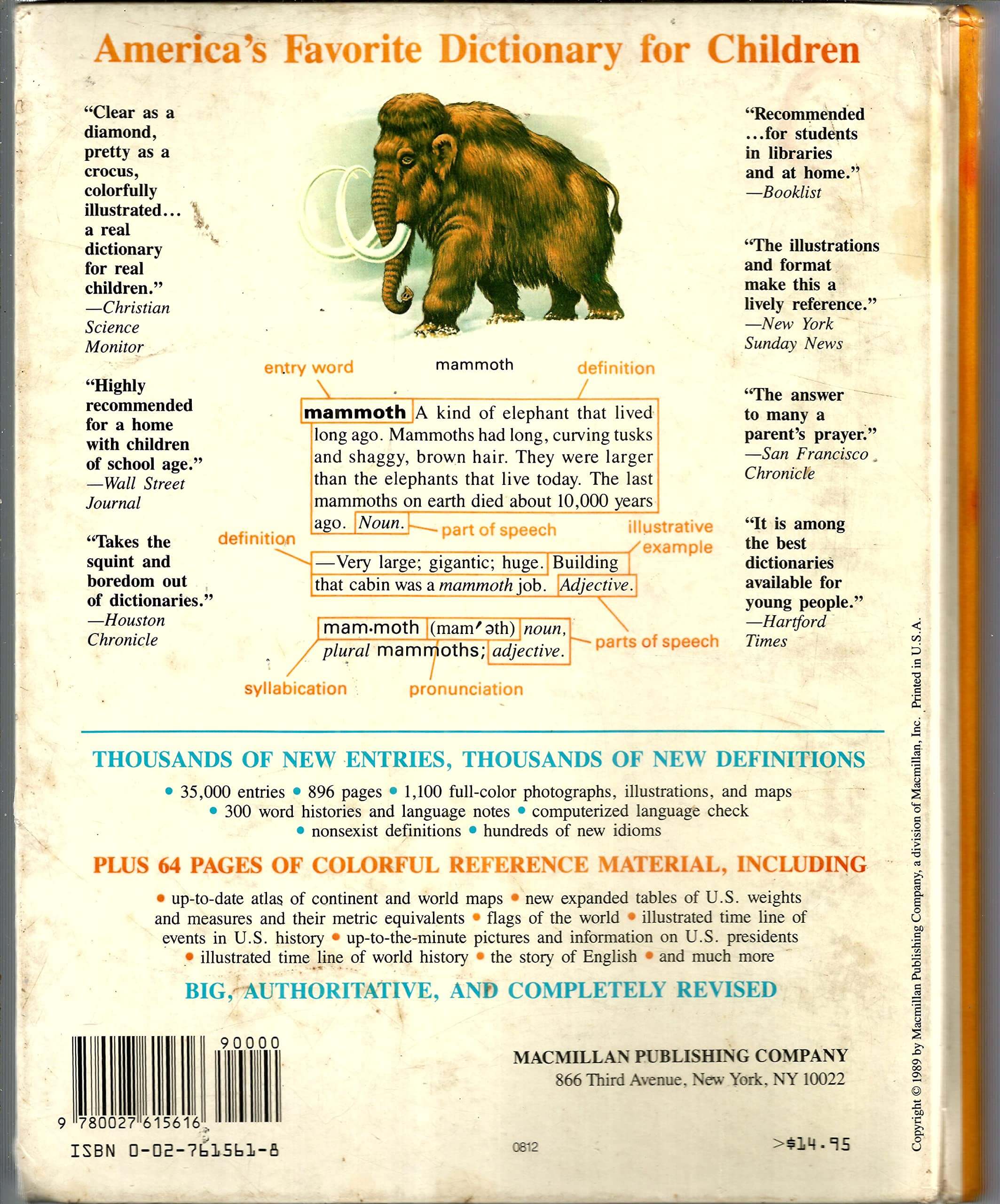 Macmillan Dictionary for Children, Revised used book depot
