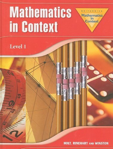 Math in Context, Grade 6 Level 1: Holt Math in Context used book depot