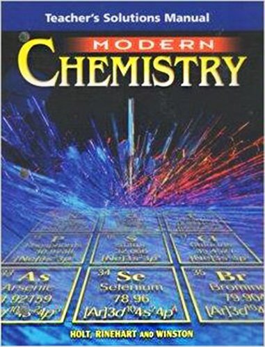 Modern Chemistry : Teacher's Solution Manual used book depot