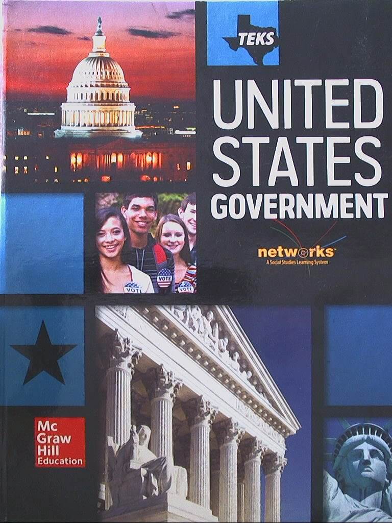 TEKS United States Government, Grade 12, 9780021354764, 0021354766 used book depot