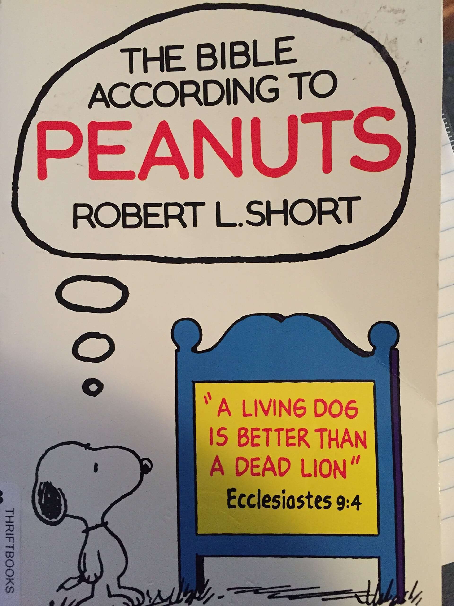 The Bible According to Peanuts used book depot