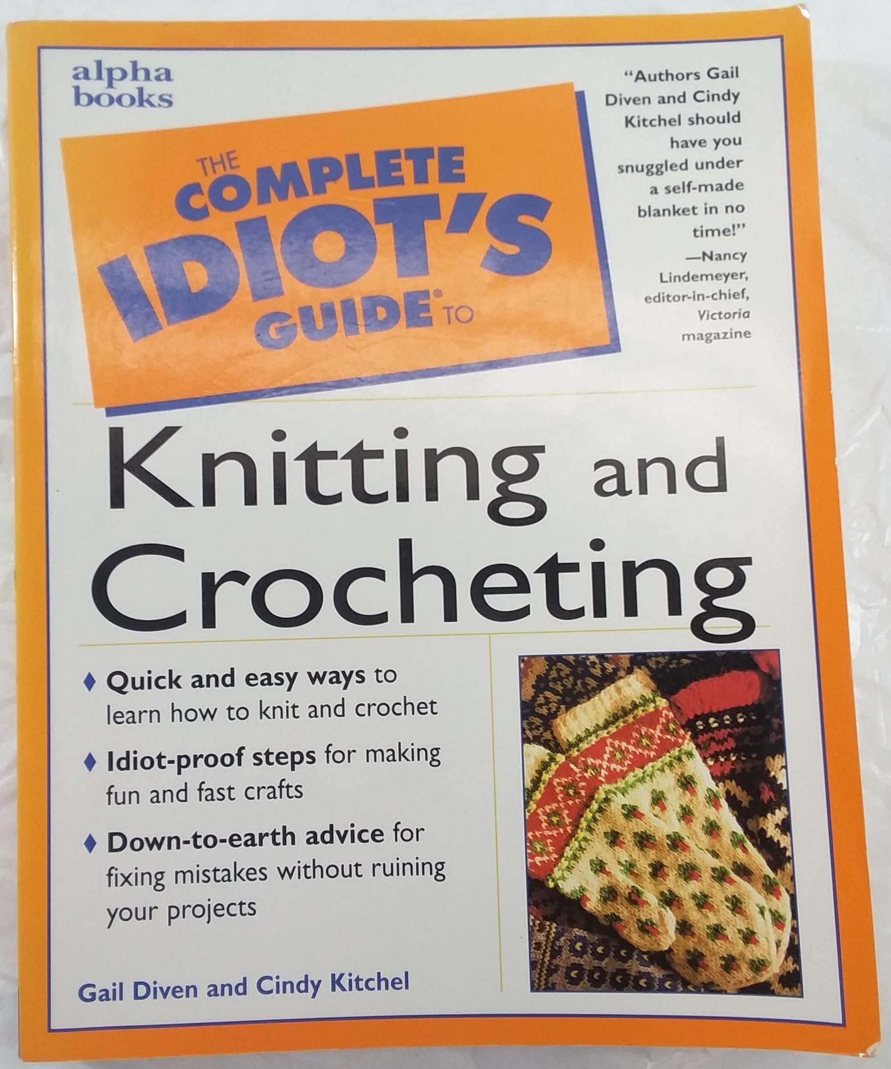 The Complete Idiot's Guide to Knitting and Crocheting used book depot