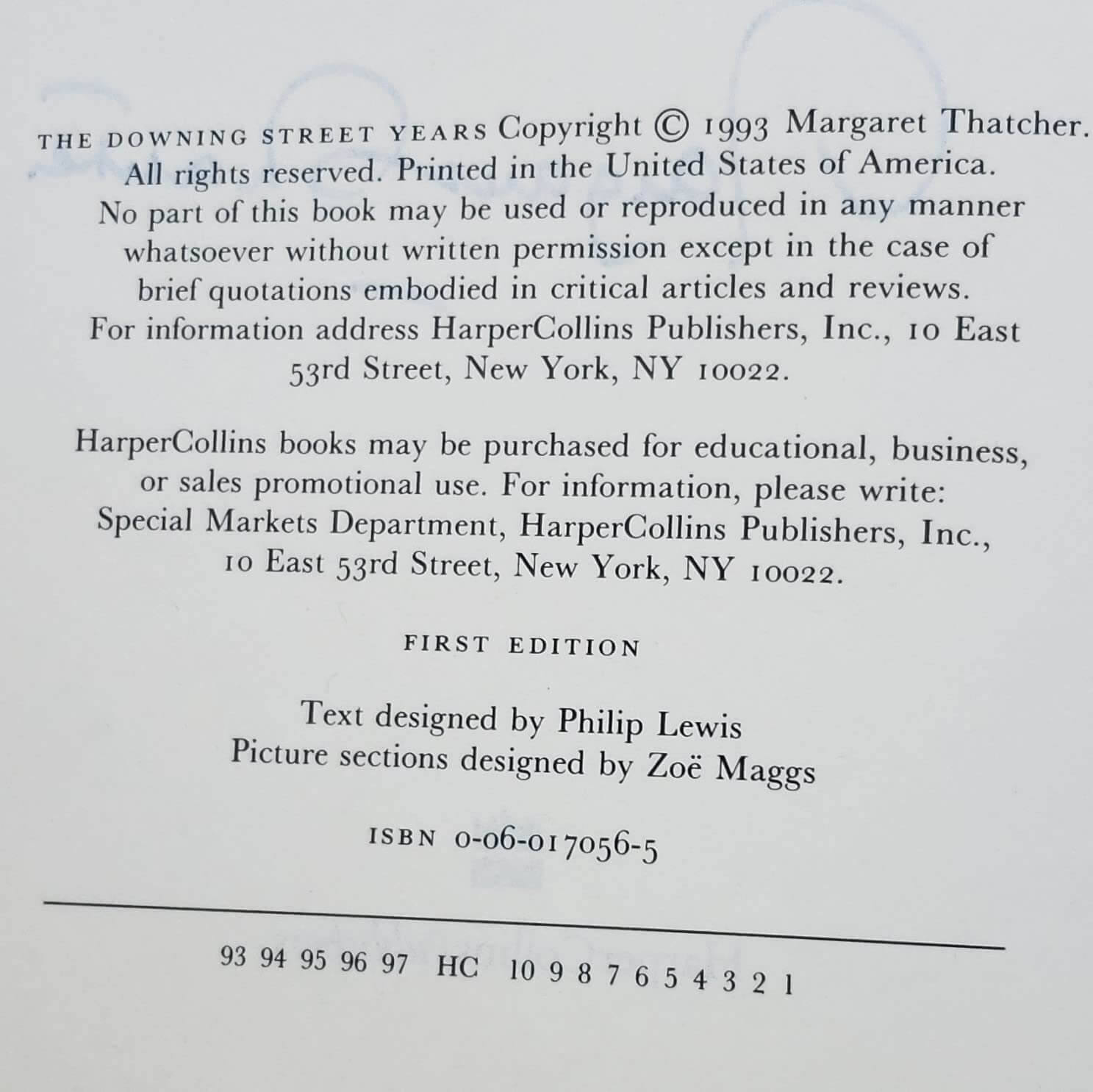 The Downing Street Years used book depot