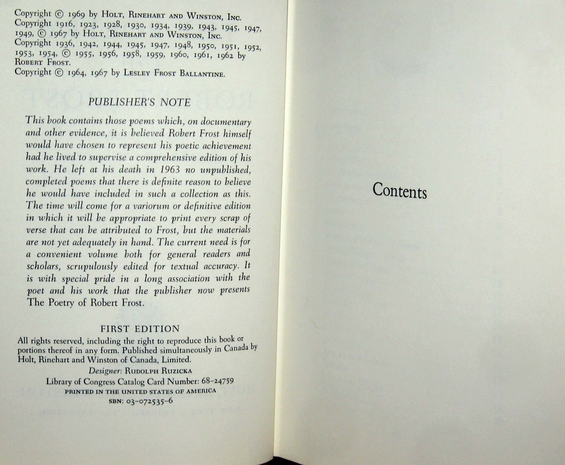 The Poetry of Robert Frost used book depot