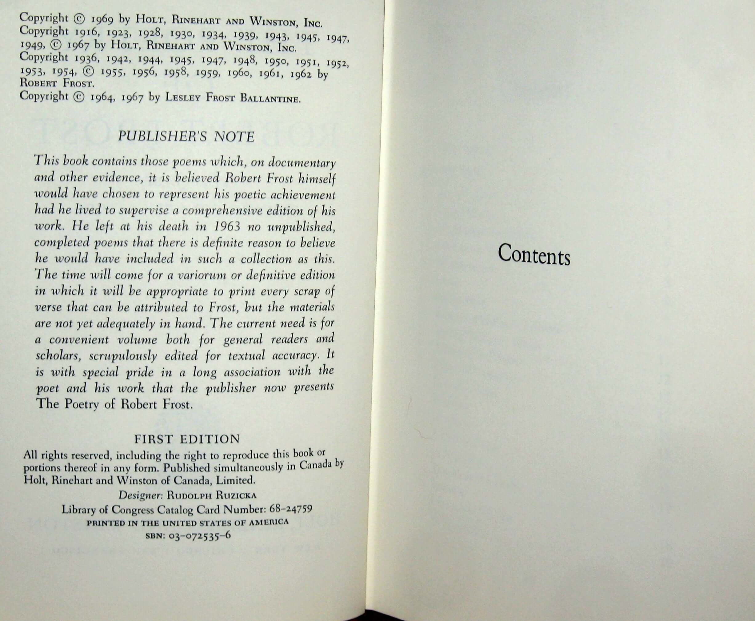 The Poetry of Robert Frost used book depot