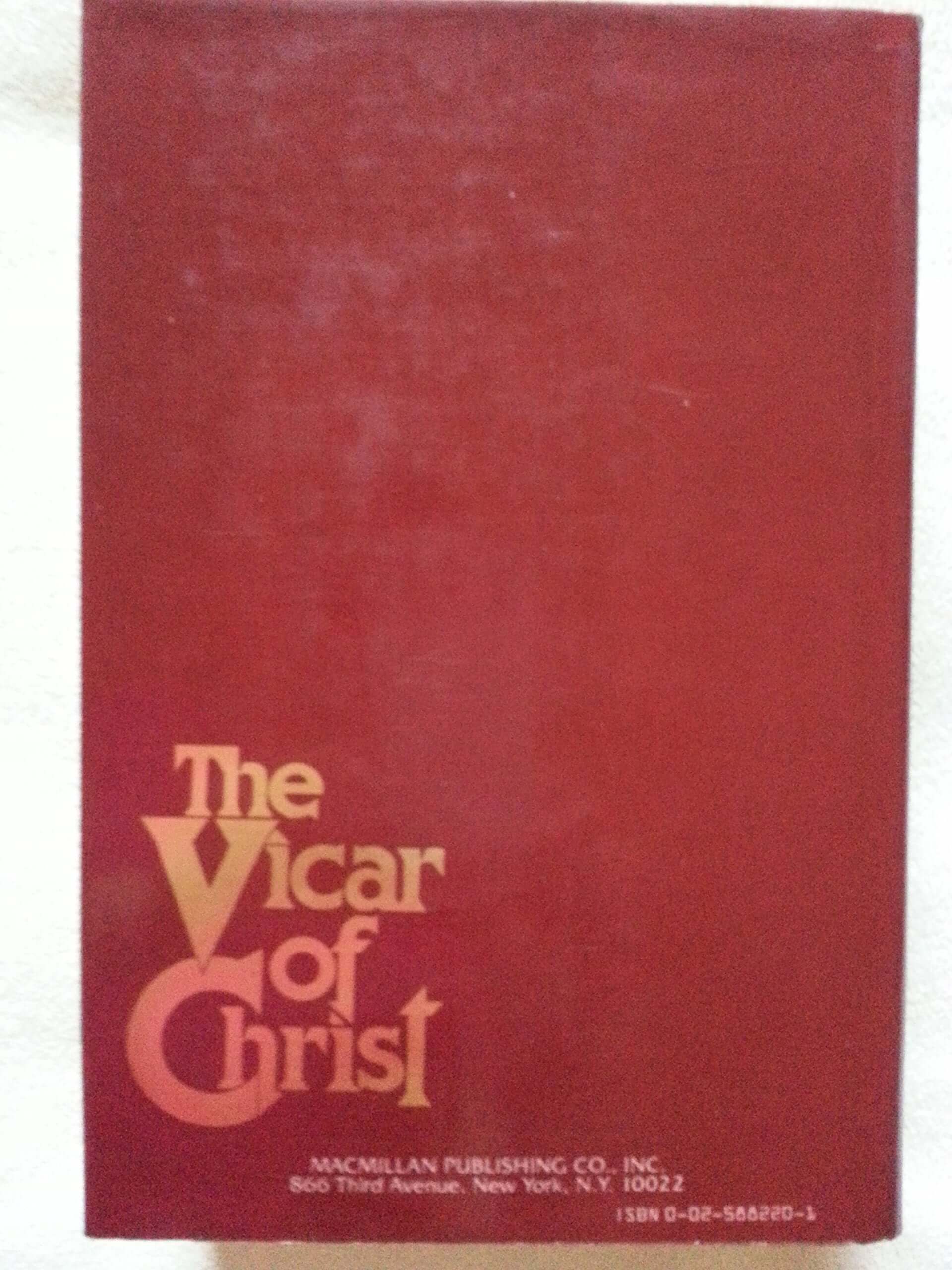 The Vicar of Christ used book depot
