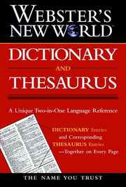 Webster's New World Dictionary and Thesaurus used book depot