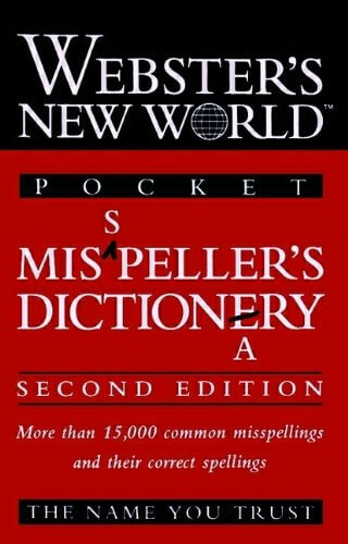 Webster's New World Pocket Misspeller's Dictionary used book depot